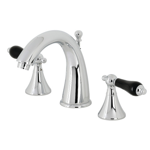 Kingston Brass KS2971PKL Duchess Widespread Bathroom Faucet with Brass Pop-Up, Polished Chrome