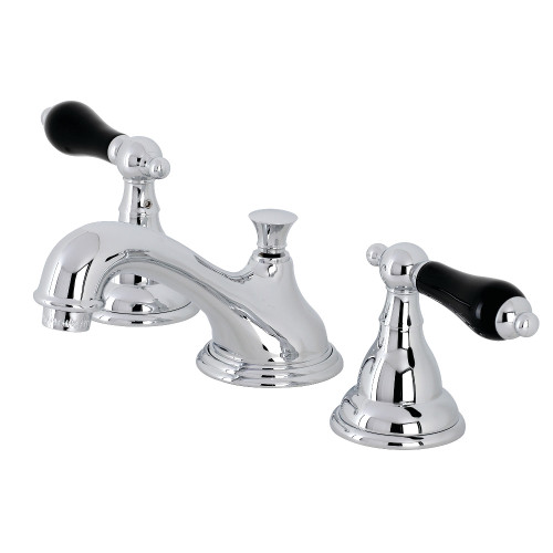 Kingston Brass KS5561PKL Duchess Widespread Bathroom Faucet with Brass Pop-Up, Polished Chrome