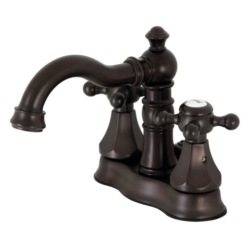 Kingston Brass FSC1605BX Metropolitan 4 in. Centerset Bathroom Faucet with Brass Pop-Up, Oil Rubbed Bronze