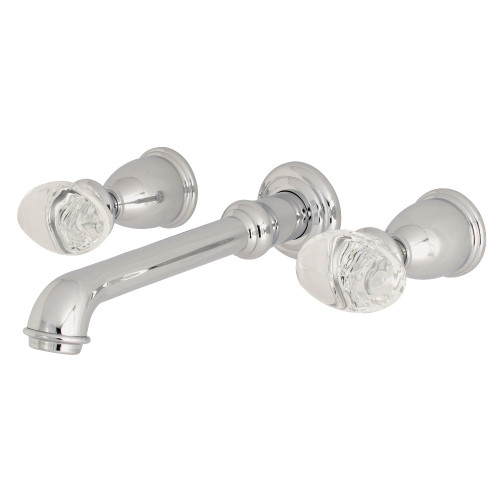 Kingston Brass KS7121WVL Wall Mount Bathroom Faucet, Polished Chrome