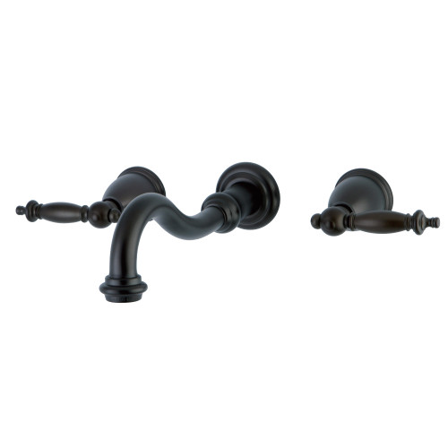 Kingston Brass KS3125TL Templeton Wall Mount Bathroom Faucet, Oil Rubbed Bronze