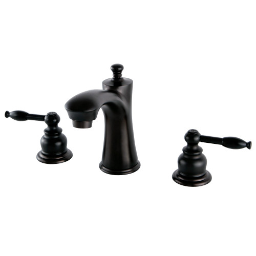 Kingston Brass KB7965KL 8 in. Widespread Bathroom Faucet, Oil Rubbed Bronze