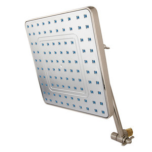 Kingston Brass KX4648K8 8" Square Shower Head With 10" Swivel Arm - Brushed Nickel