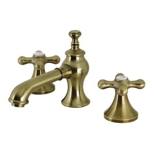 Kingston Brass KC7063AX Vintage 8 in. Widespread Bathroom Faucet, Antique Brass