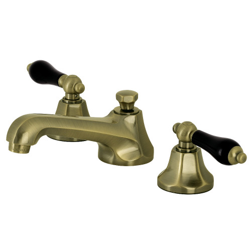 Kingston Brass KS4463PKL Duchess Widespread Bathroom Faucet with Brass Pop-Up, Antique Brass