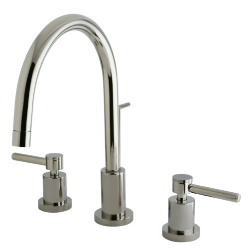 Kingston Brass KS8926DL 8 in. Widespread Bathroom Faucet, Polished Nickel