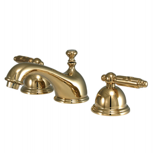 Kingston Brass KS3962GL 8 in. Widespread Bathroom Faucet, Polished Brass