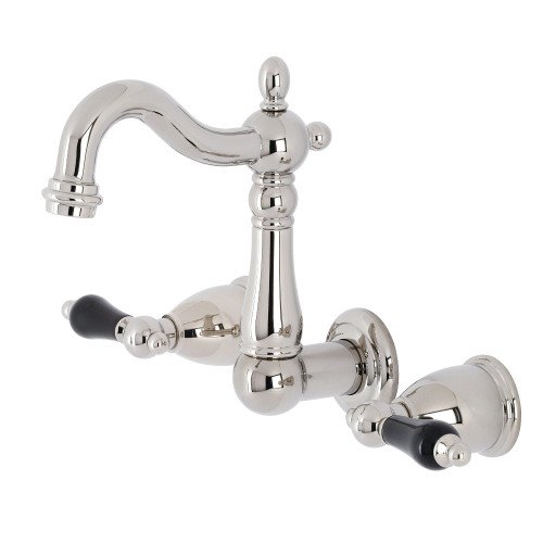 Kingston Brass KS1226PKL Duchess Two-Handle Wall Mount Bathroom Faucet, Polished Nickel