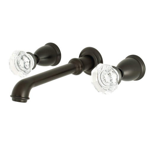 Kingston Brass KS7125WCL Celebrity Two-Handle Wall Mount Bathroom Faucet, Oil Rubbed Bronze