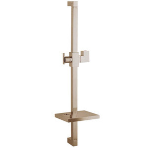 Kingston Brass KX8268 25" Square Hand Shower Slide Bar With Soap Dish - Brushed Nickel