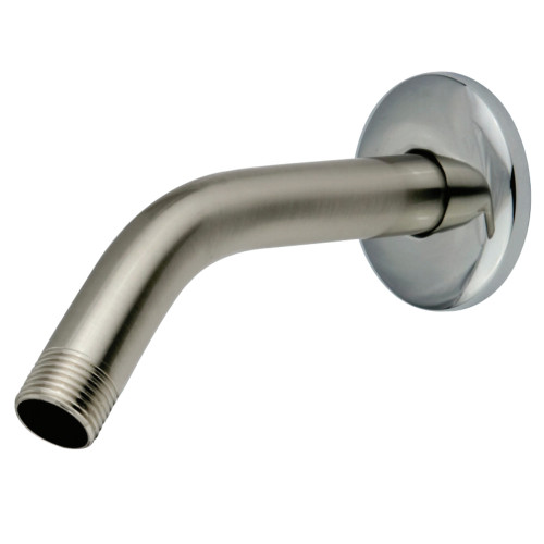 Kingston Brass K150K7 Trimscape 6" Shower Arm with Flange, Brushed Nickel/Polished Chrome