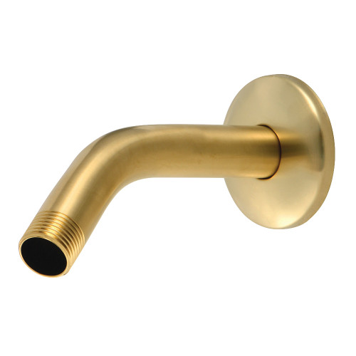 Kingston Brass K150K7SB Trimscape 6" Shower Arm with Flange, Brushed Brass