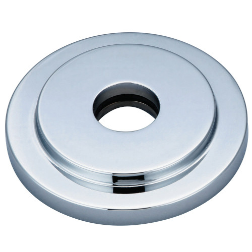 Kingston Brass FLEURO1 Manhattan Heavy Duty Round Solid Cast Brass Shower Flange, Polished Chrome