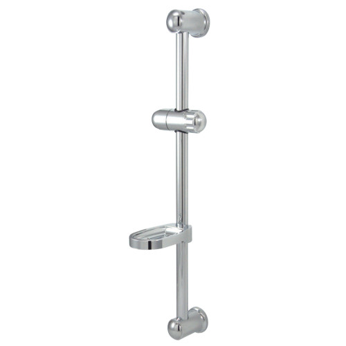 Kingston Brass KX2522SG Vilbosch 24" Slide Bar with Soap Dish and Hand Shower Holder, Polished Chrome