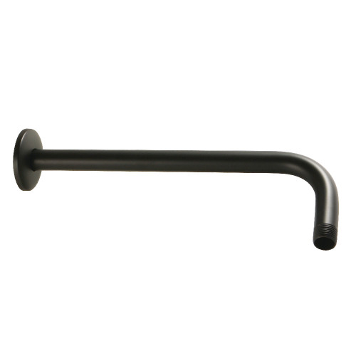 Kingston Brass K112A0 Claremont 12" Rain Drop Shower Arm, Matte Black