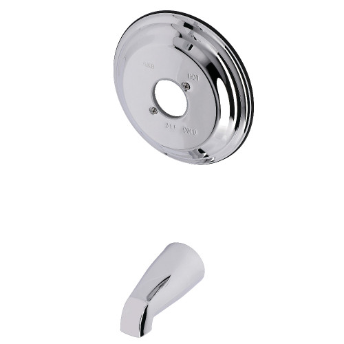 Kingston Brass KB3631TTLH Tub Trim Only Without Handle, Polished Chrome
