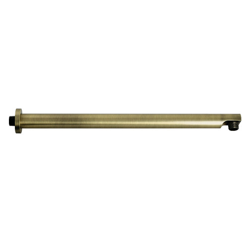 Kingston Brass K8119E3 Aquaelements 18" Brass Shower Arm with Flange, Antique Brass