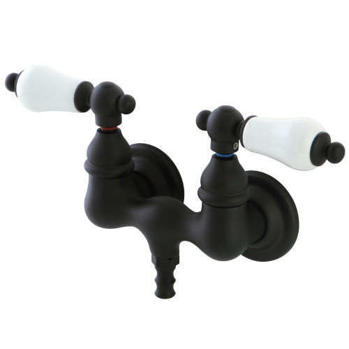 Kingston Brass CC35T5 Vintage 3-3/8-Inch Wall Mount Tub Faucet, Oil Rubbed Bronze