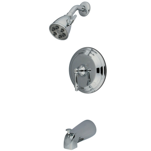 Kingston Brass VB3631AL Restoration Tub & Shower Faucet, Polished Chrome