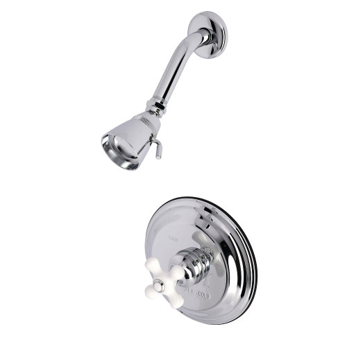 Kingston Brass KB3631PXSO Restoration Pressure Balanced Shower Faucet, Polished Chrome