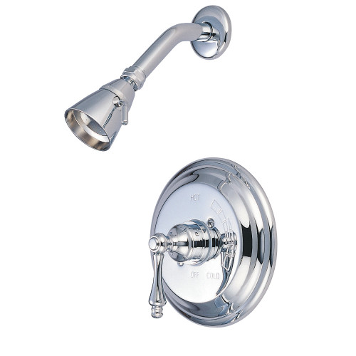 Kingston Brass KB3631ALSO Restoration Pressure Balanced Shower Faucet, Polished Chrome