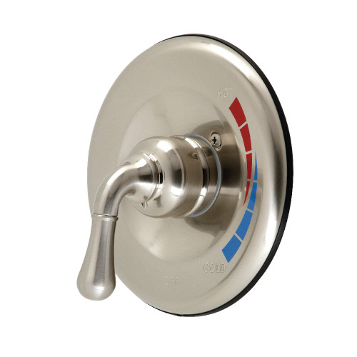 Kingston Brass KB638E Pressure Balance Valve Trim Only Without Shower and Tub Spout, Brushed Nickel