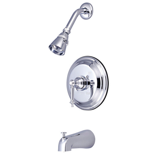 Kingston Brass KB2631TL Tub and Shower Faucet, Polished Chrome