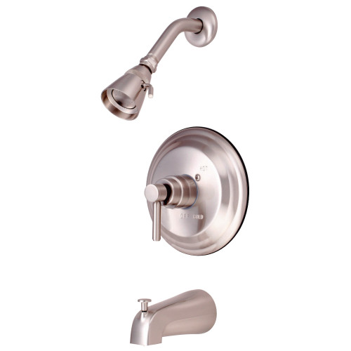 Kingston Brass KB2638DL Concord Pressure Balance Tub and Shower Faucet, Brushed Nickel