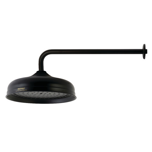 Kingston Brass K225K10 Trimscape 10 in. Showerhead with 17 in. Shower Arm, Matte Black