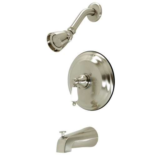 Kingston Brass KB3638PL Restoration Tub & Shower Faucet, Brushed Nickel