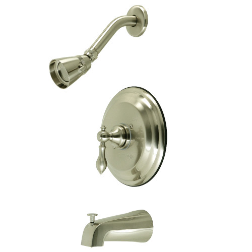 Kingston Brass KB3638ACL American Classic Single-Handle Tub and Shower Faucet, Brushed Nickel
