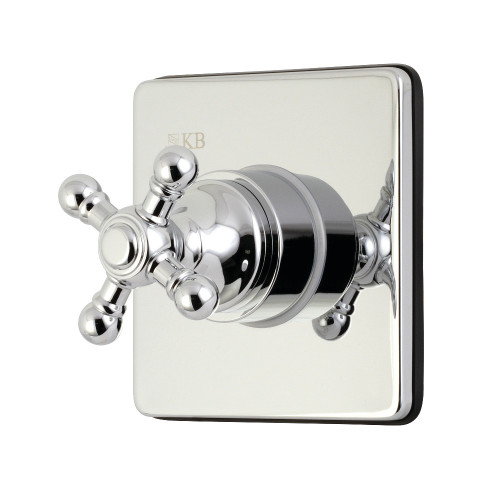 Kingston Brass KS3041BX 3-Way Diverter Valve with Trim Kit, Polished Chrome