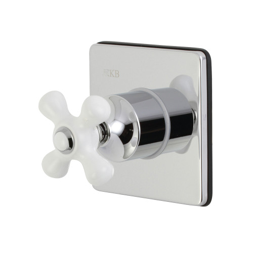 Kingston Brass KS3041PX 3-Way Diverter Valve with Trim Kit, Polished Chrome