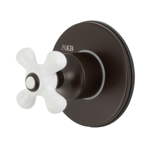 Kingston Brass KS3035PX 3-Way Diverter Valve with Trim Kit, Oil Rubbed Bronze