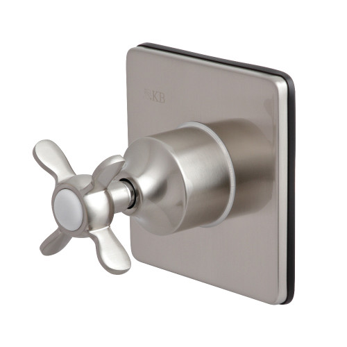 Kingston Brass KS3048BEX 3-Way Diverter Valve with Trim Kit, Brushed Nickel