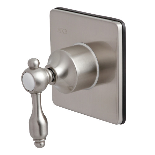 Kingston Brass KS3048TAL Tudor 3-Way Diverter Valve with Trim Kit, Brushed Nickel