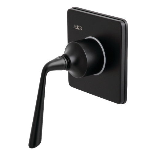 Kingston Brass KS3040ZL 3-Way Diverter Valve with Trim Kitt, Matte Black