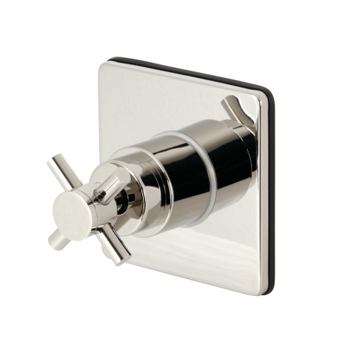 Kingston Brass KS3046DX Concord 3-Way Diverter Valve with Trim Kit, Polished Nickel