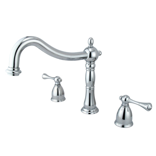 Kingston Brass KS1341BL Heritage Roman Tub Faucet, Polished Chrome