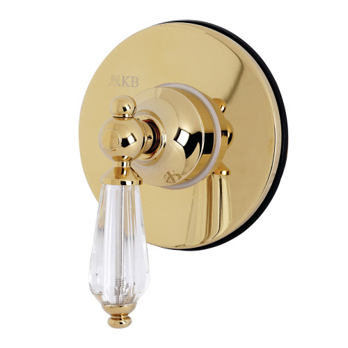 Kingston Brass KS3032WLL 3-Way Diverter Valve with Trim Kit, Polished Brass