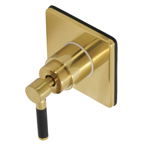 Kingston Brass KS3047DKL Kaiser 3-Way Diverter Valve with Trim Kit, Brushed Brass