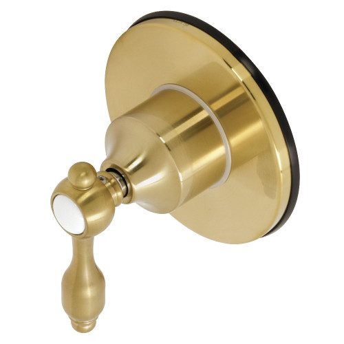 Kingston Brass KS3037TAL Tudor 3-Way Diverter Valve with Trim Kit, Brushed Brass