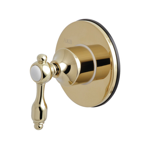 Kingston Brass KS3032TAL Tudor 3-Way Diverter Valve with Trim Kit, Polished Brass