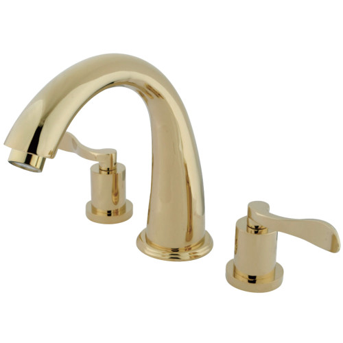 Kingston Brass KS2362DFL Vintage Roman Tub Faucet, Polished Brass