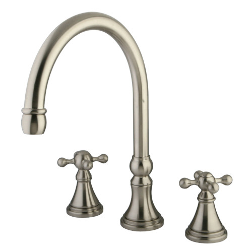 Kingston Brass KS2348KX Roman Tub Faucet, Brushed Nickel