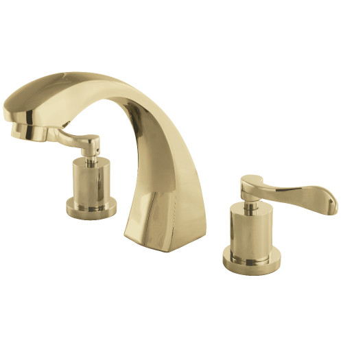 Kingston Brass KS4362DFL Vintage Roman Tub Faucet, Polished Brass
