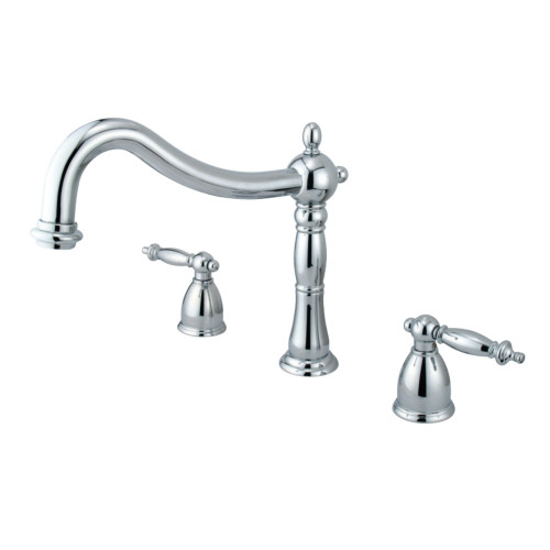 Kingston Brass KS1341TL Heritage Roman Tub Faucet, Polished Chrome