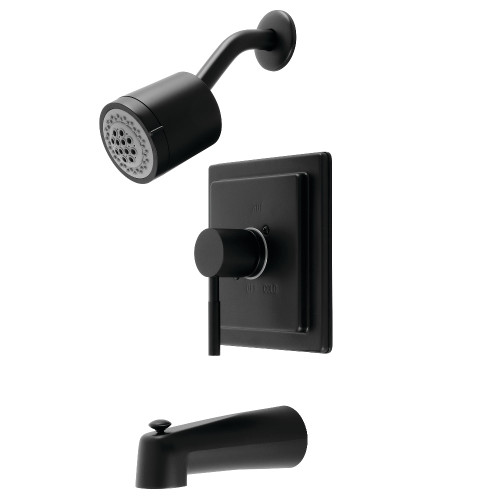 Kingston Brass KB4650DL Concord Single-Handle Tub and Shower Faucet, Matte Black