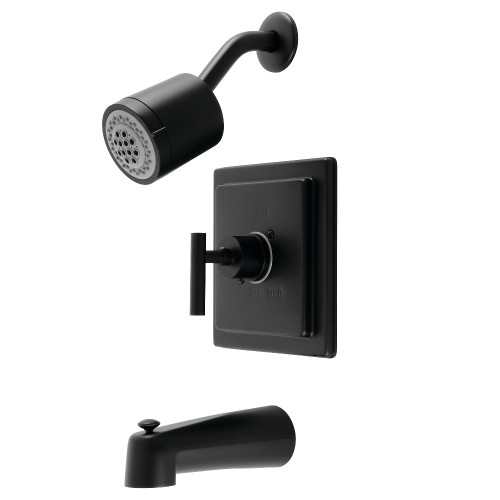 Kingston Brass KB4650CML Manhattan Single-Handle Tub and Shower Faucet, Matte Black