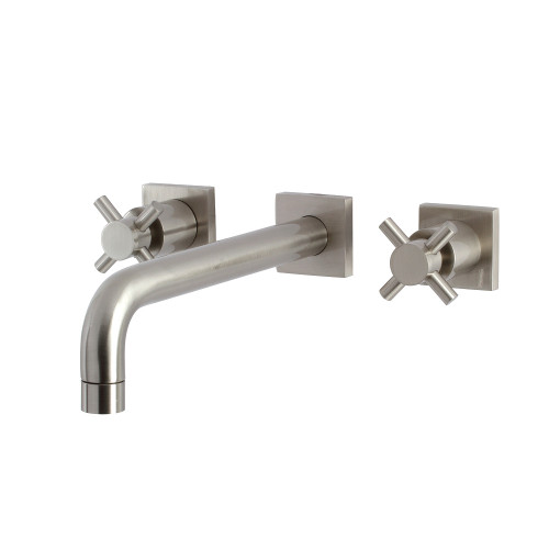 Kingston Brass KS6028DX Concord Wall Mount Tub Faucet, Brushed Nickel